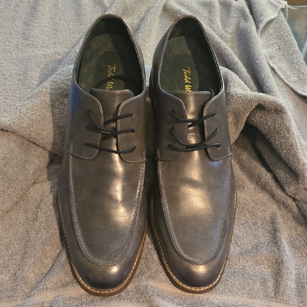 Men's (Todd Welsh) Grey Leather Oxfords
